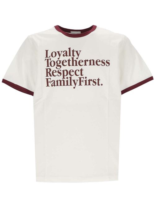 T-shirt con stampa Family first | TS2406WHITE